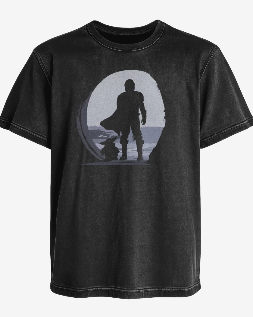 Polera desgastada Negro de El yodita
