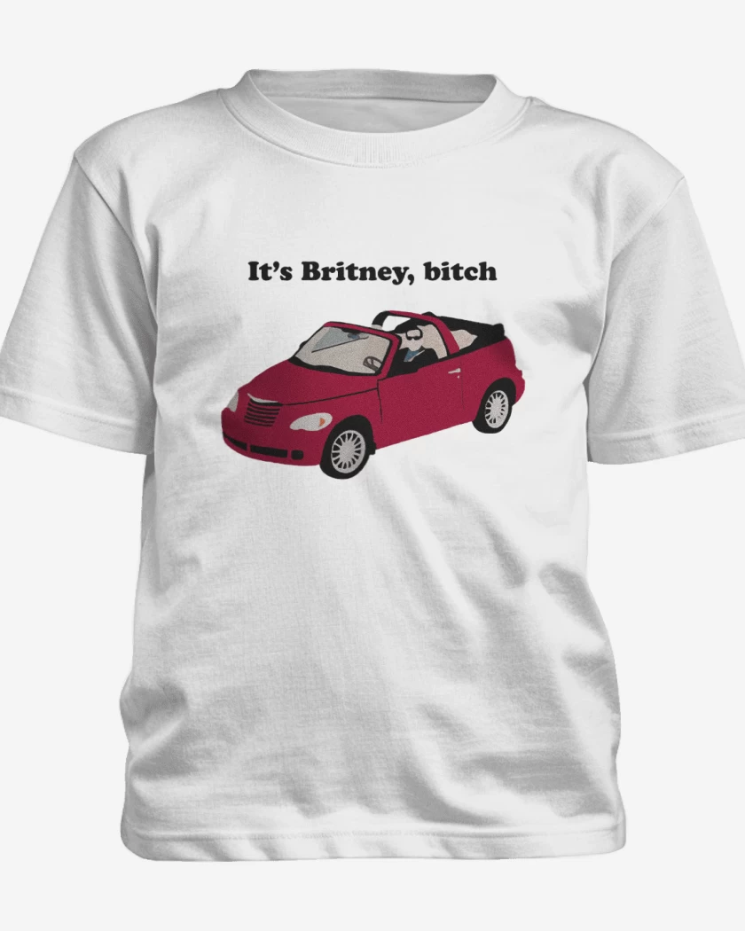 Polera de niño Blanco de Its Britney, bitch