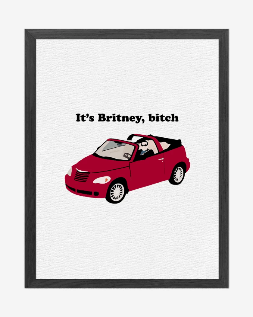 Cuadro decorativo Blanco de Its Britney, bitch