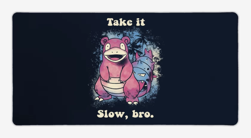 Mouse pad Gamer Azul Marino de Take it Slow, bro