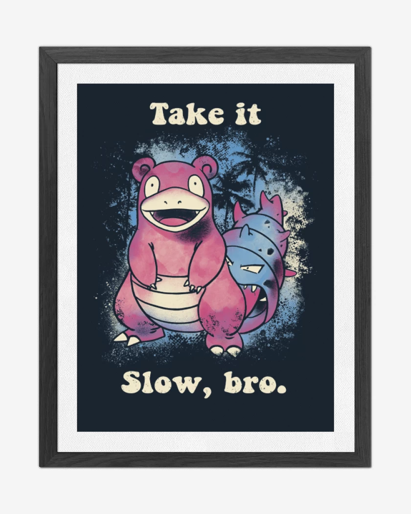 Cuadro decorativo Azul Marino de Take it Slow, bro