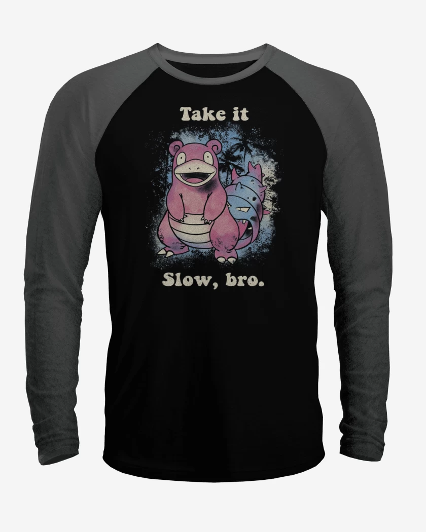 Polera Raglan Take it Slow, bro
