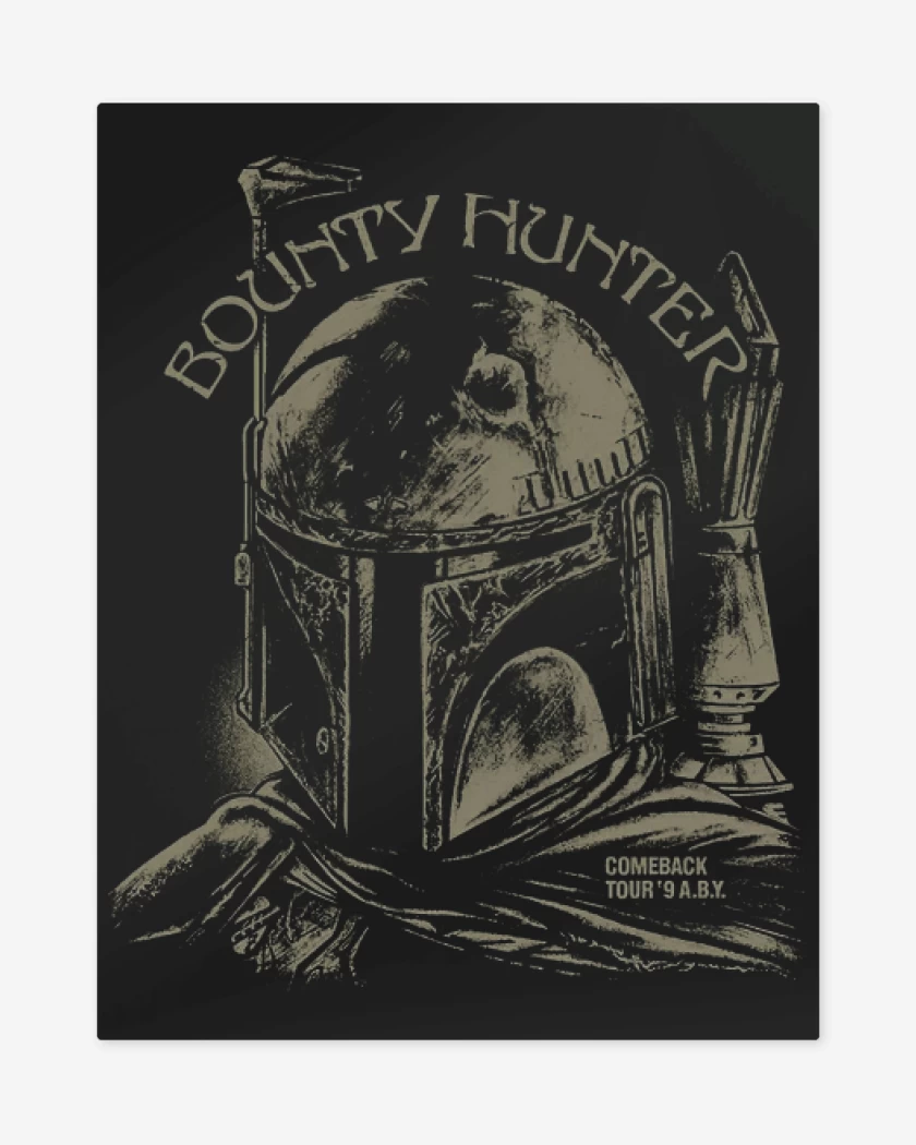 Print metalico Negro de Bouty hunter Sabbath