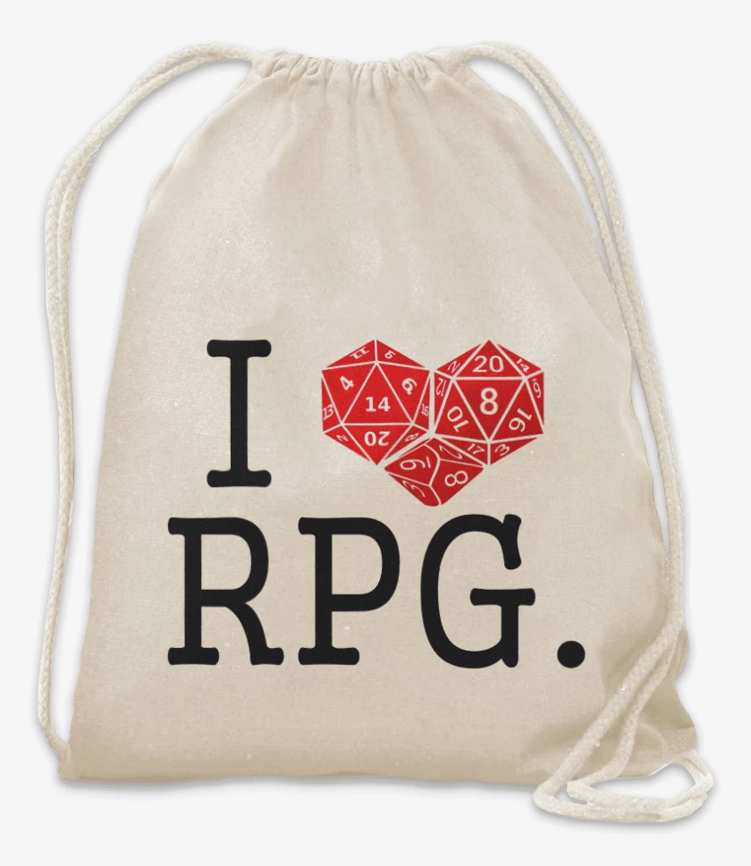Mochila Blanco de I love rpg