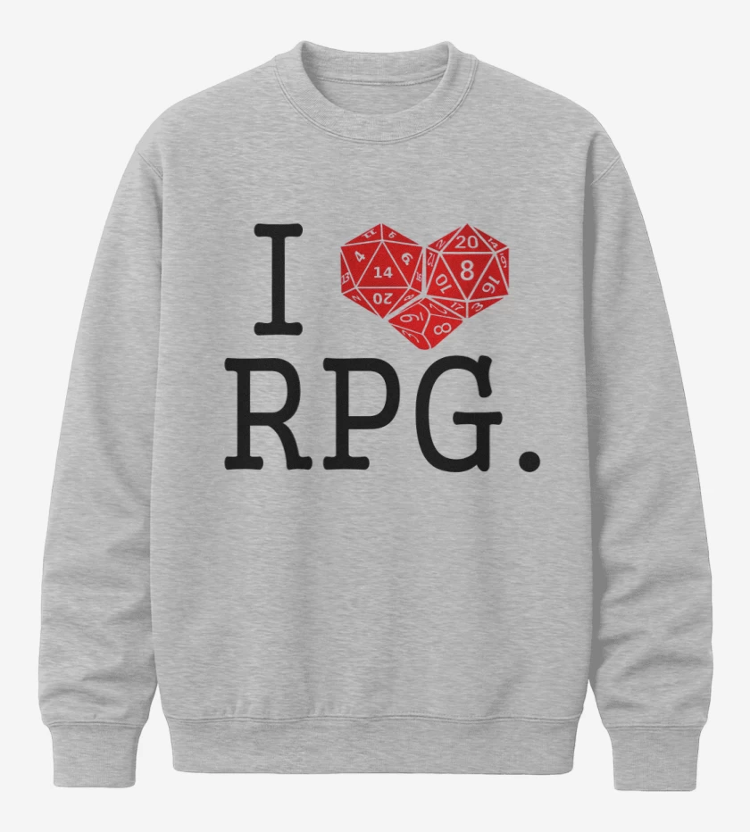 Poleron polo Gris Melange de I love rpg