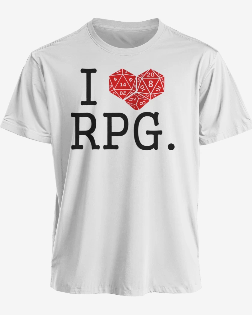 Polera premium Blanco de I love rpg