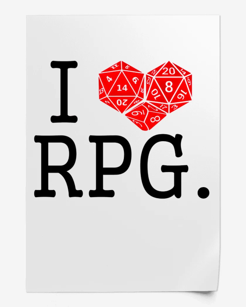 Print Blanco de I love rpg