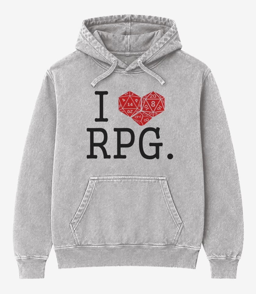 Poleron Canguro Acid Wash Gris Melange de I love rpg