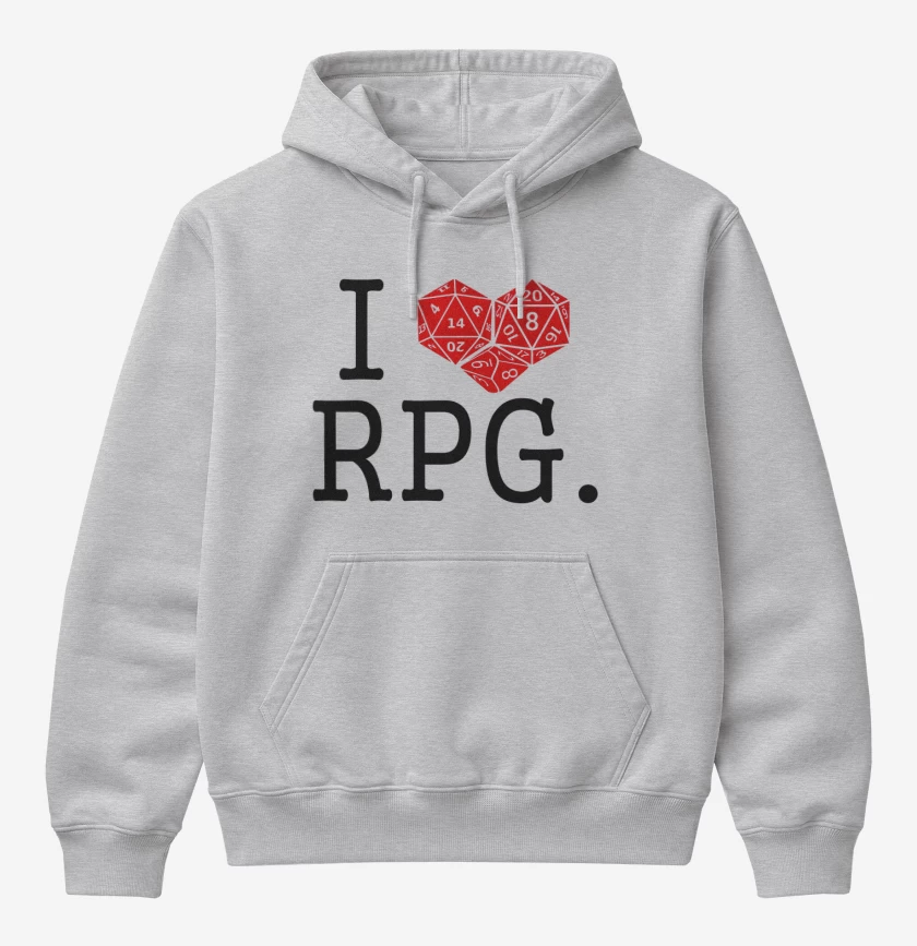 Poleron Canguro básico Gris Melange de I love rpg