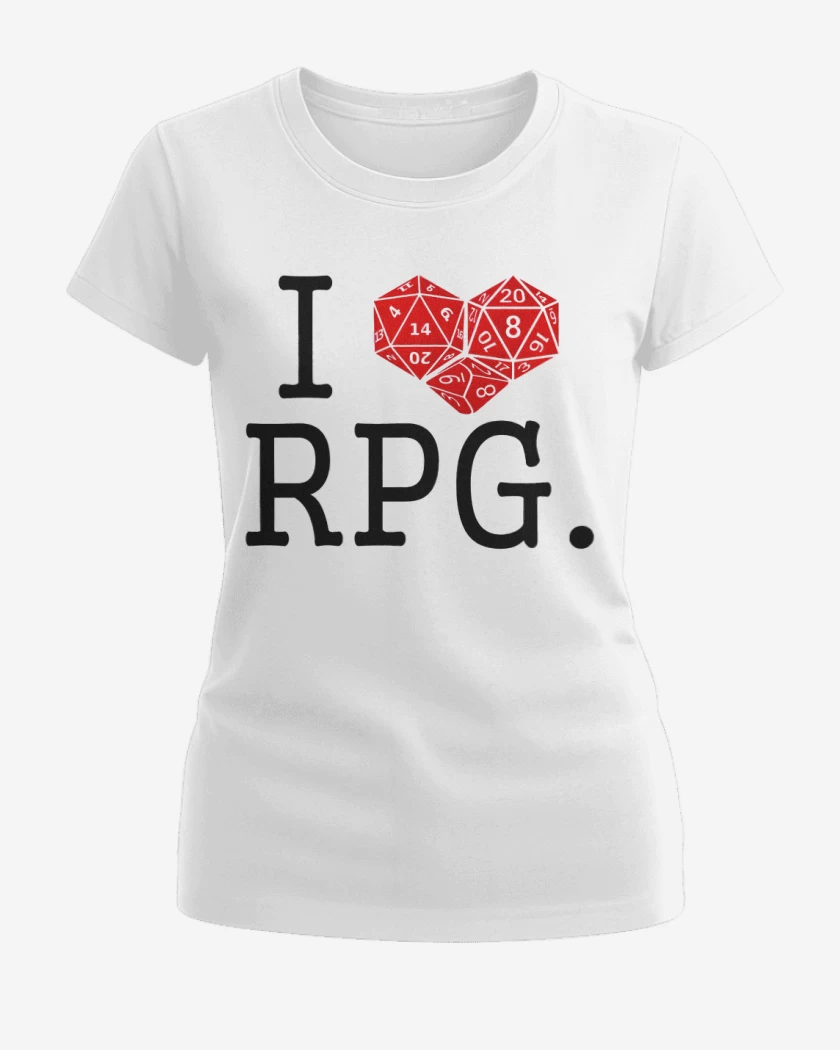 Polera de Mujer Blanco de I love rpg