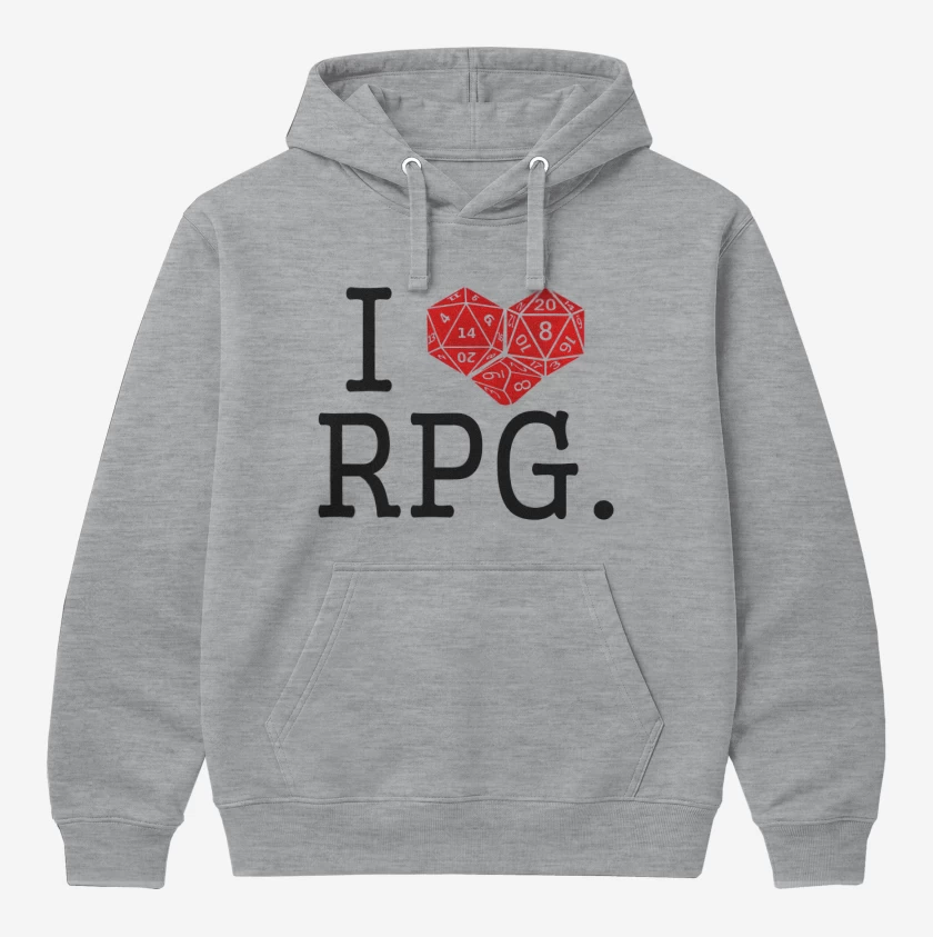 Polerón Canguro Gris Melange de I love rpg