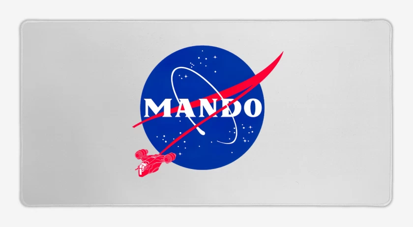 Mouse pad Gamer Blanco de Mando nasa