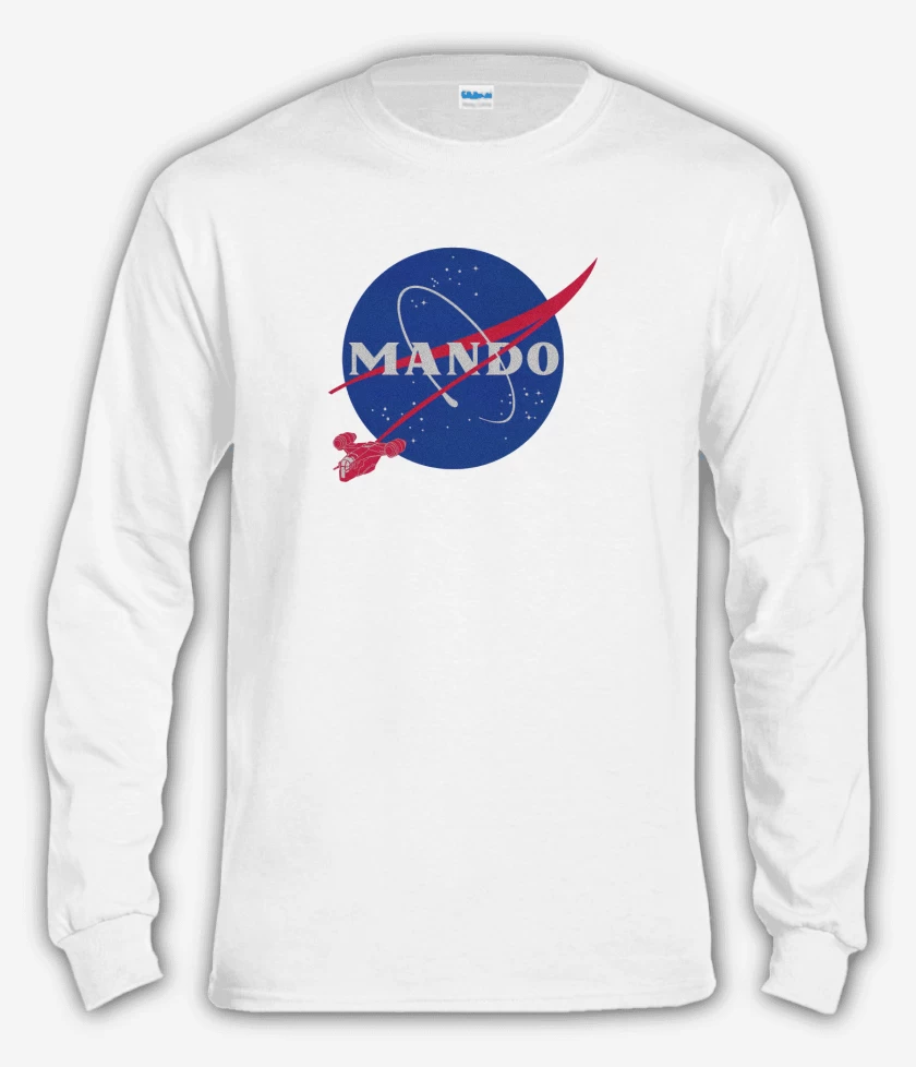 Polera manga larga Blanco de Mando nasa