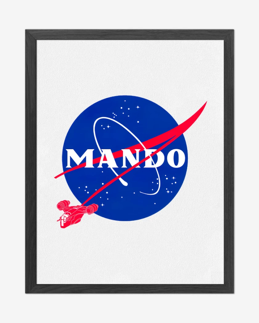 Cuadro decorativo Blanco de Mando nasa
