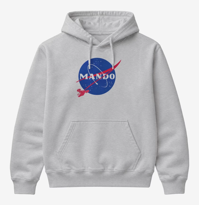 Poleron Canguro básico Gris Melange de Mando nasa