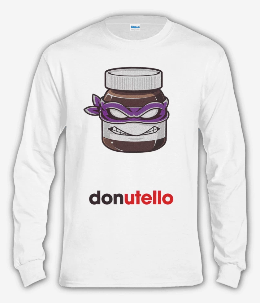 Polera manga larga Blanco de Don nutello