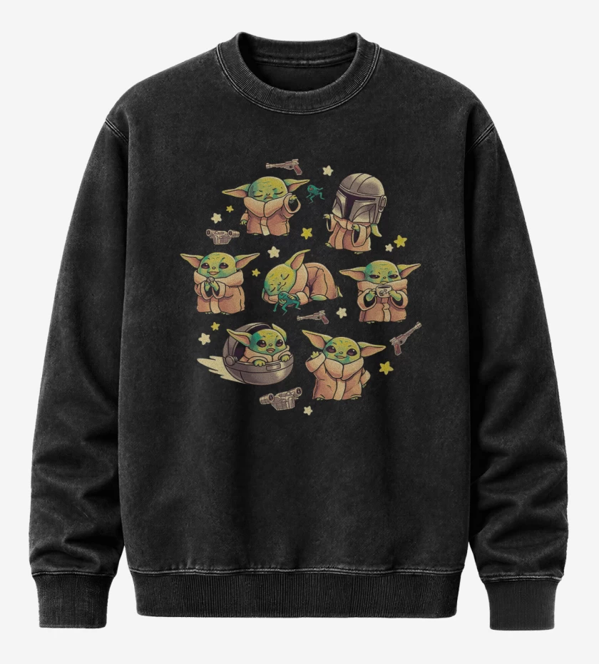 Poleron Polo Acid Wash Negro de La aventuras de grogru
