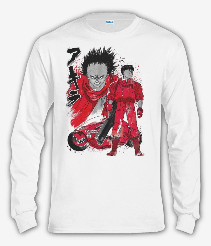 Polera manga larga Blanco de Tetsuo