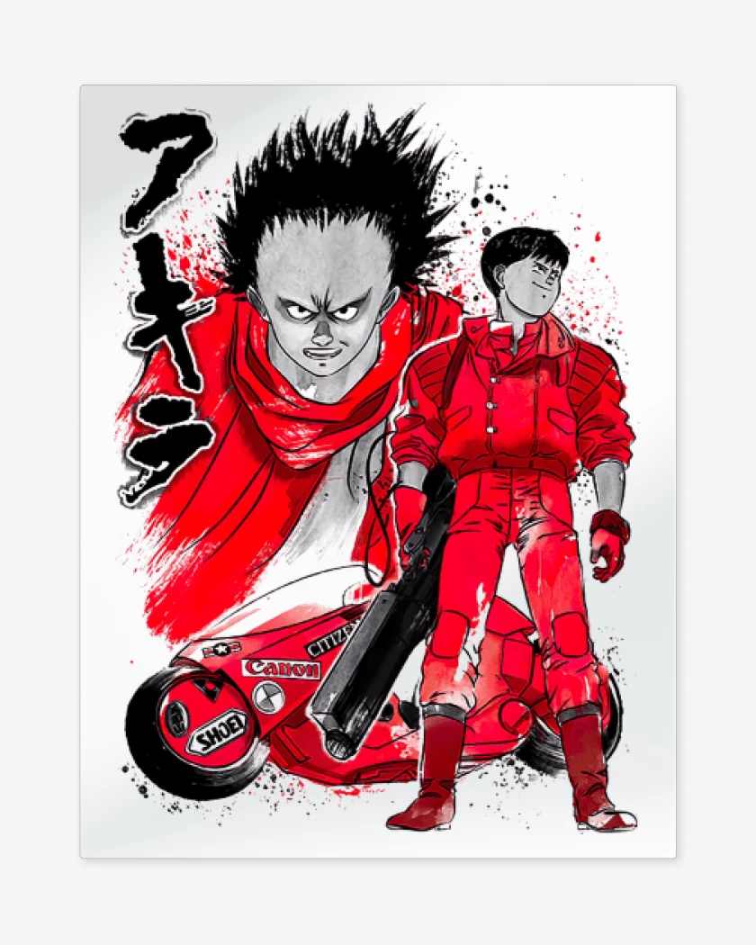 Print metalico Blanco de Tetsuo