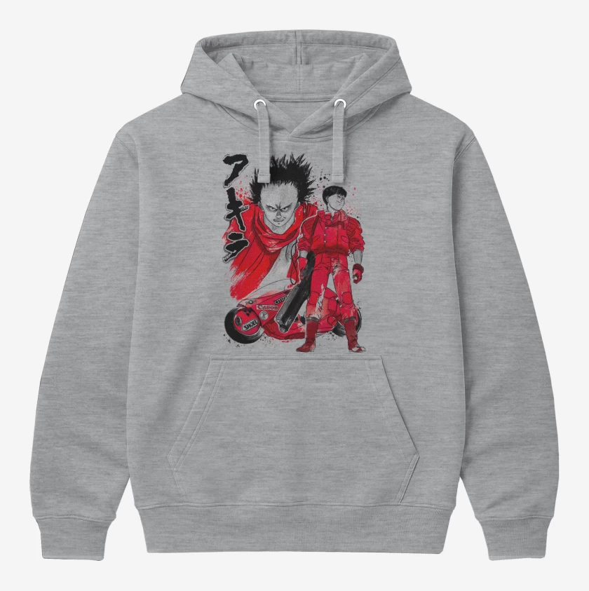 Polerón Canguro Gris Melange de Tetsuo
