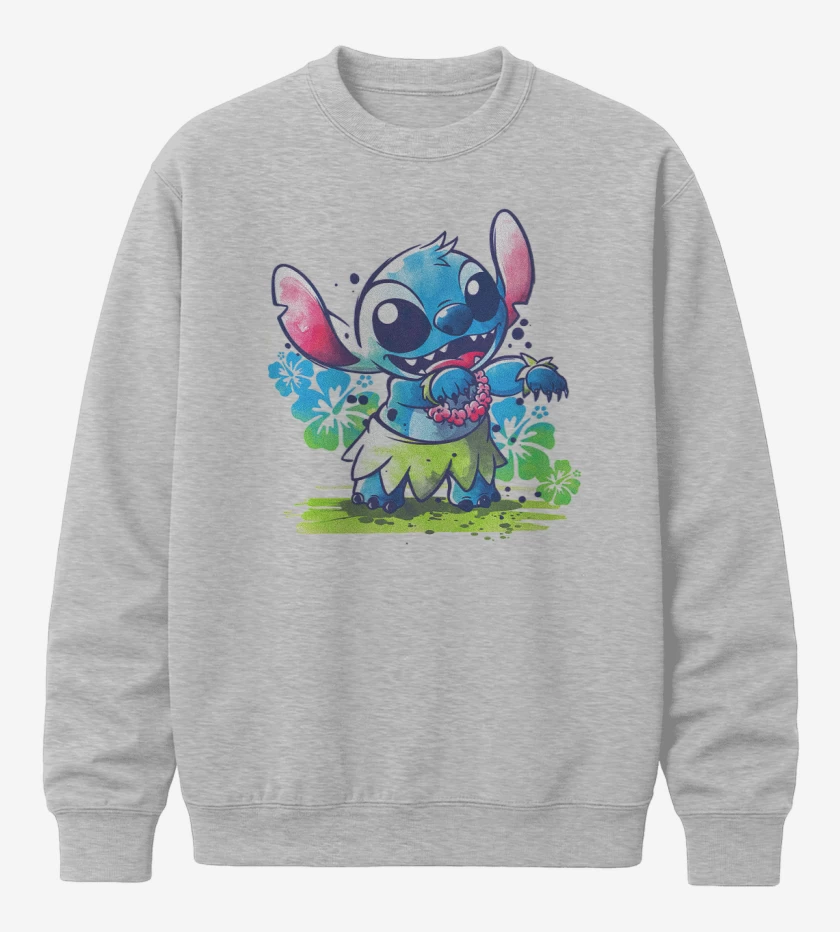 Poleron polo Stitch hawaiano