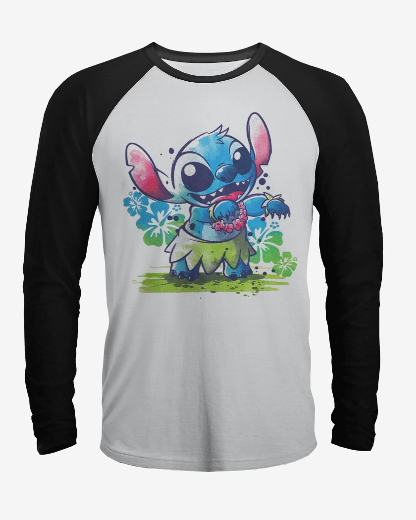 Polera Raglan Stitch hawaiano