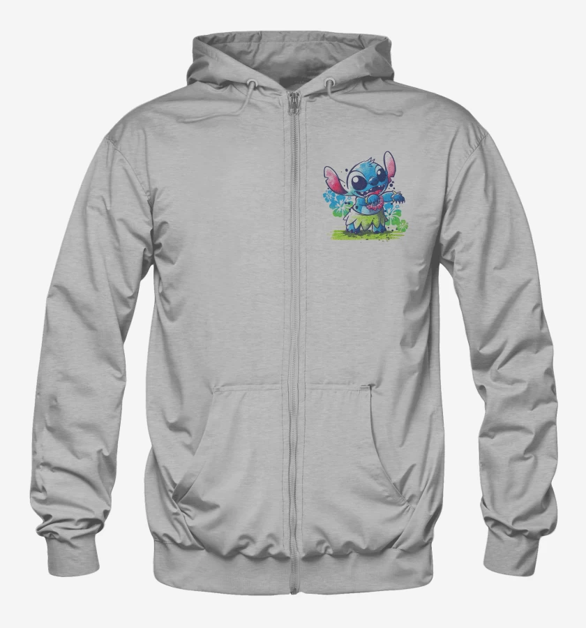 Poleron Canguro con cierre Stitch hawaiano