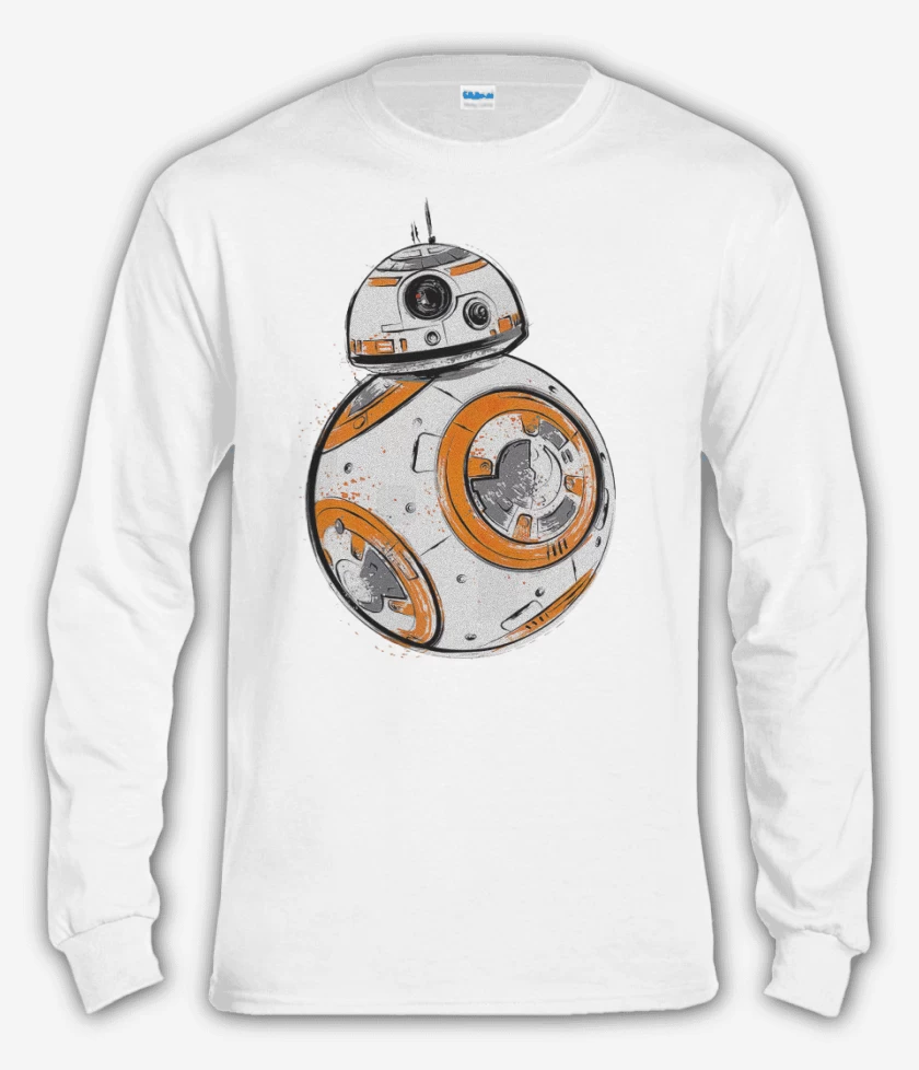 Polera manga larga Blanco de Bb Eight