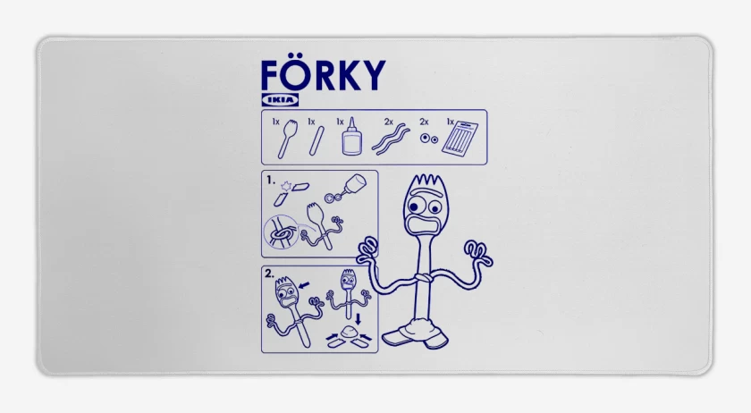 Mouse pad Gamer Forky tutorial