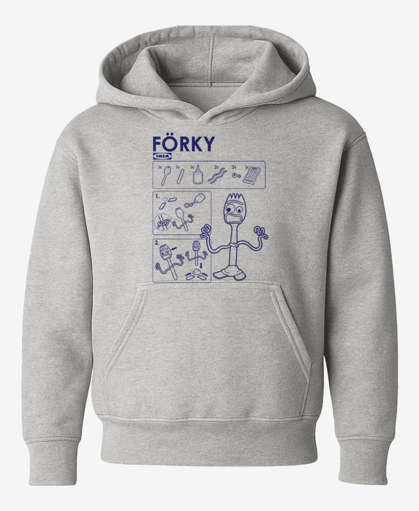 Poleron de niño Gris Melange de Forky tutorial