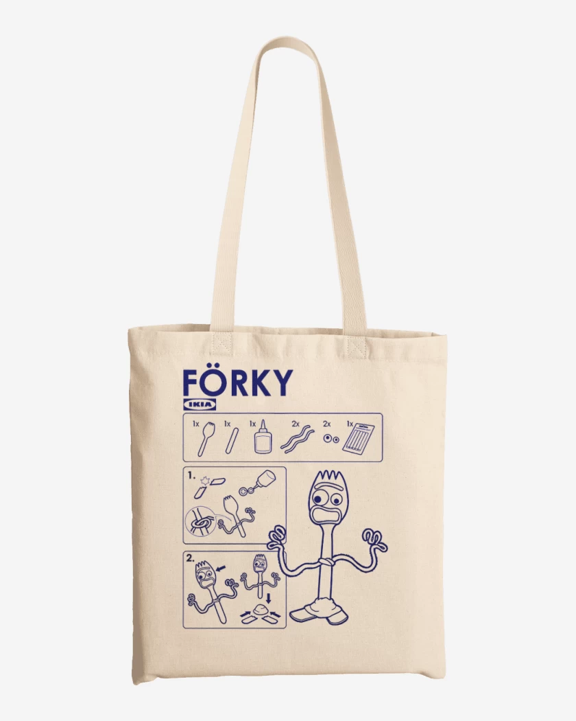 Totebag Forky tutorial