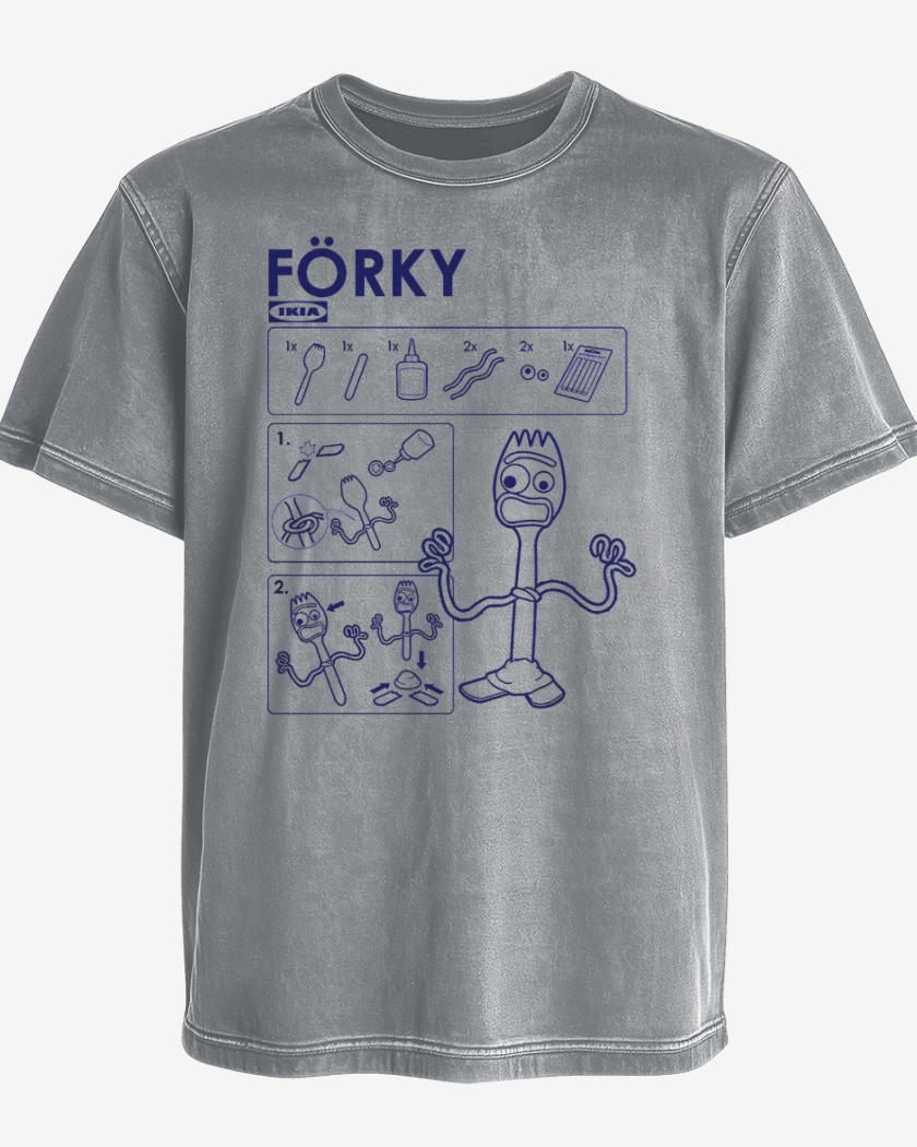 Polera desgastada Forky tutorial
