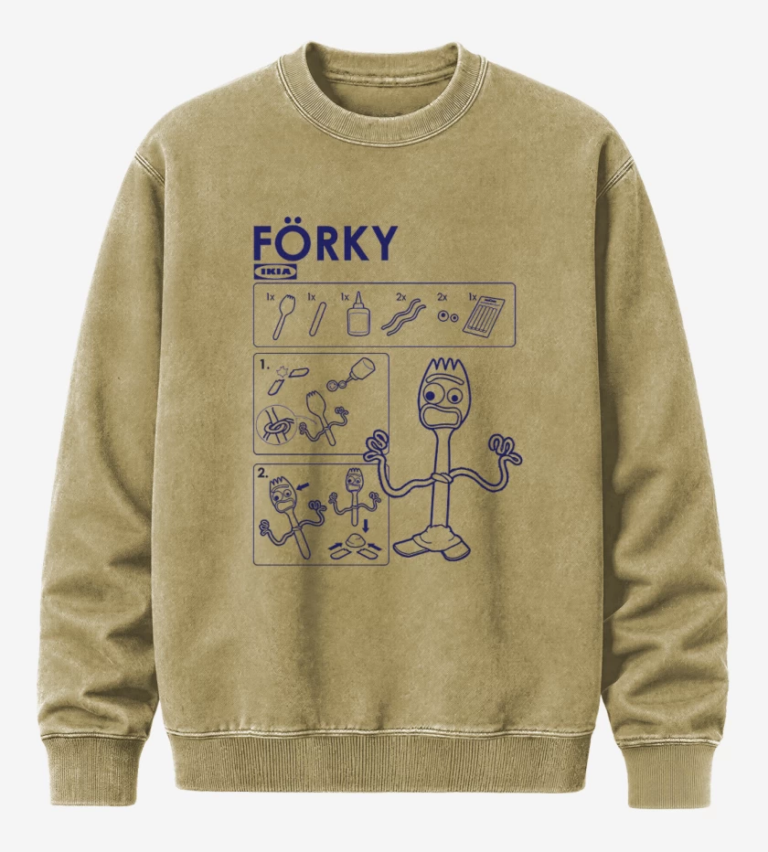 Poleron Polo Acid Wash Forky tutorial