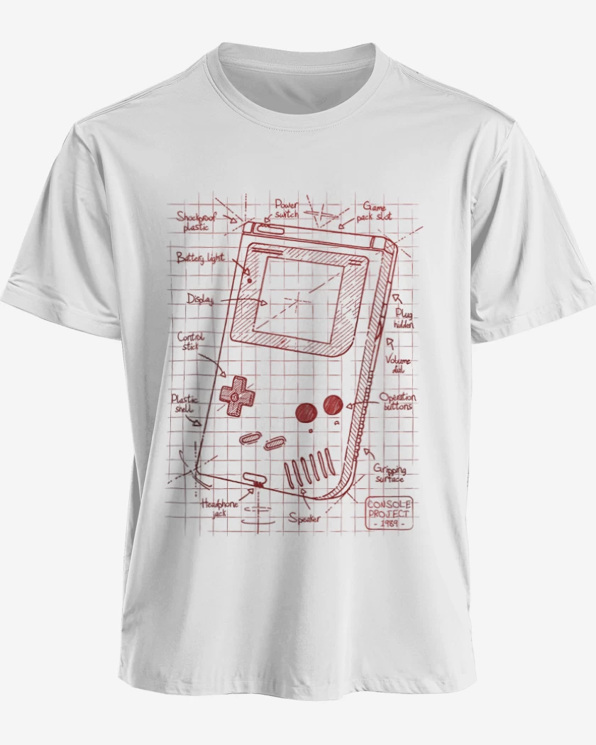Polera Game boy boceto
