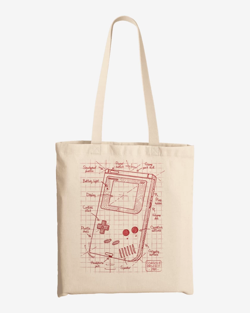 Totebag Game boy boceto