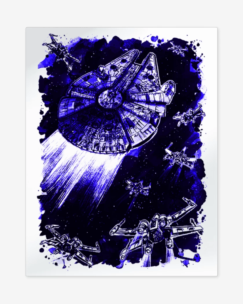 Print metalico Blanco de Rebels