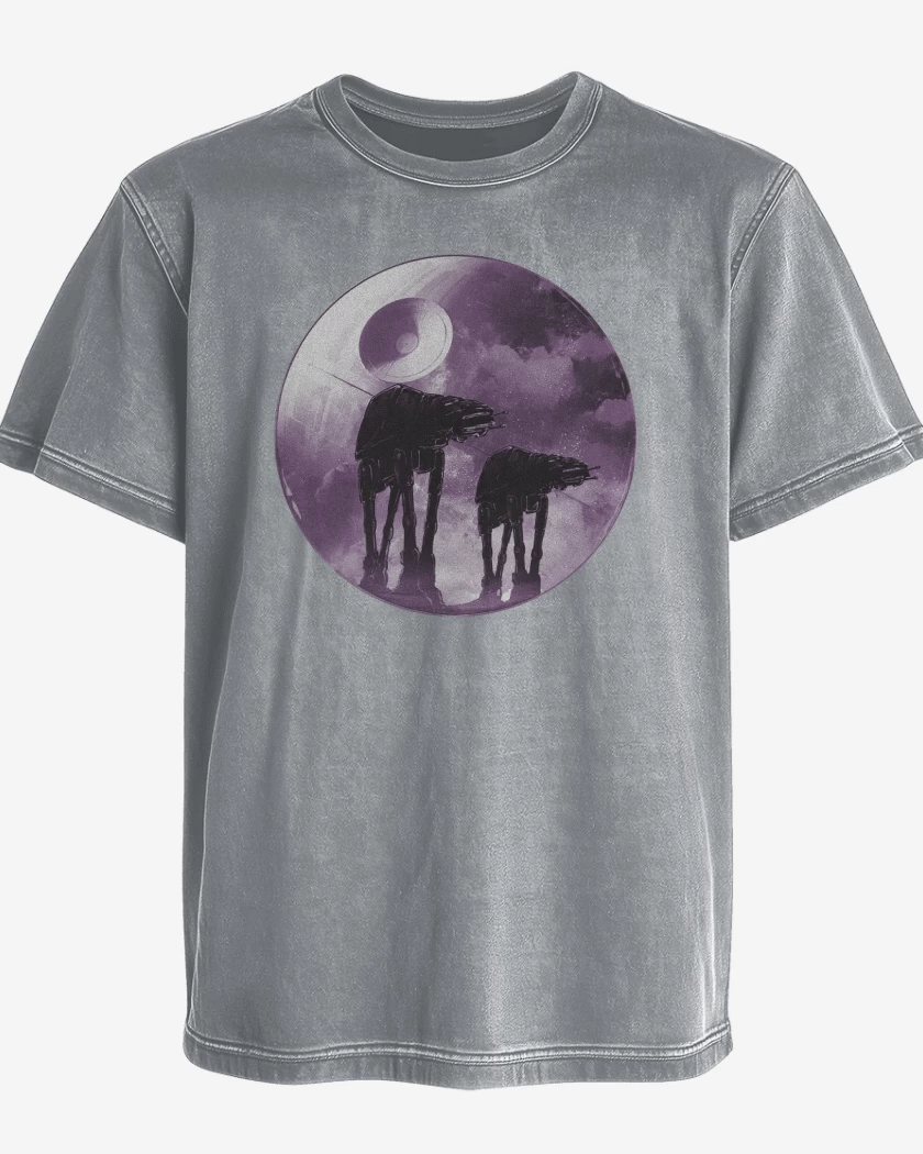 Polera desgastada Gris Melange de Imperial at at