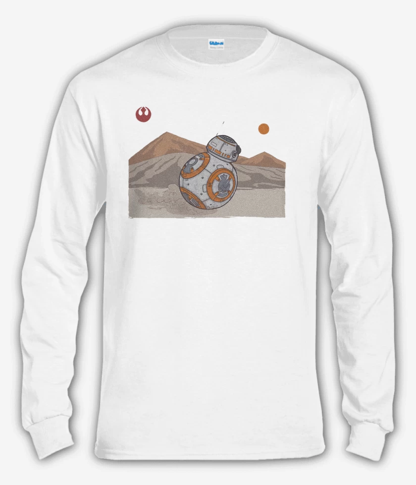 Polera manga larga Blanco de BB 8