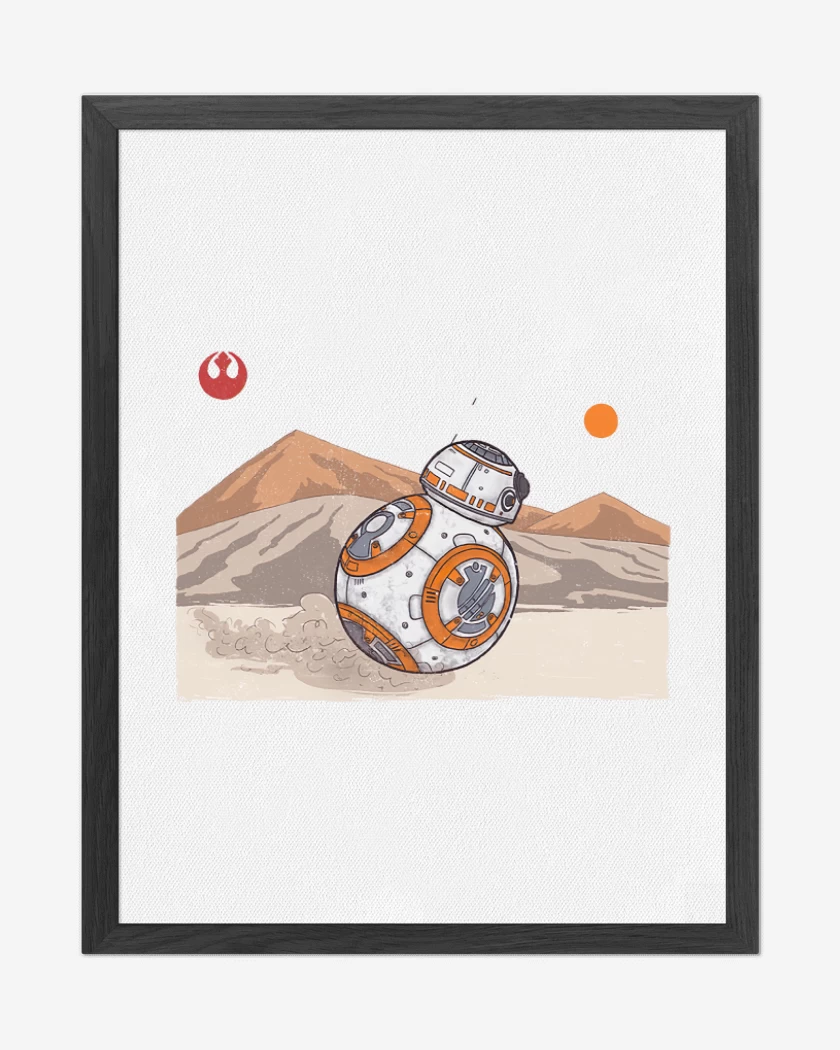 Cuadro decorativo Blanco de BB 8