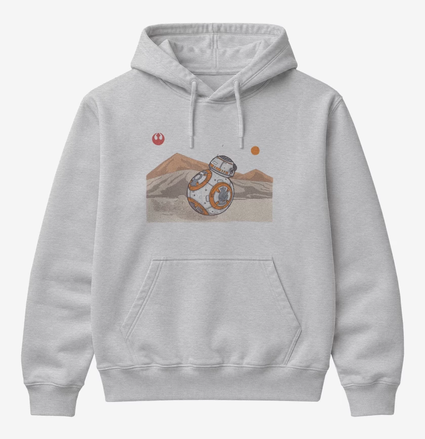 Poleron Canguro básico Gris Melange de BB 8