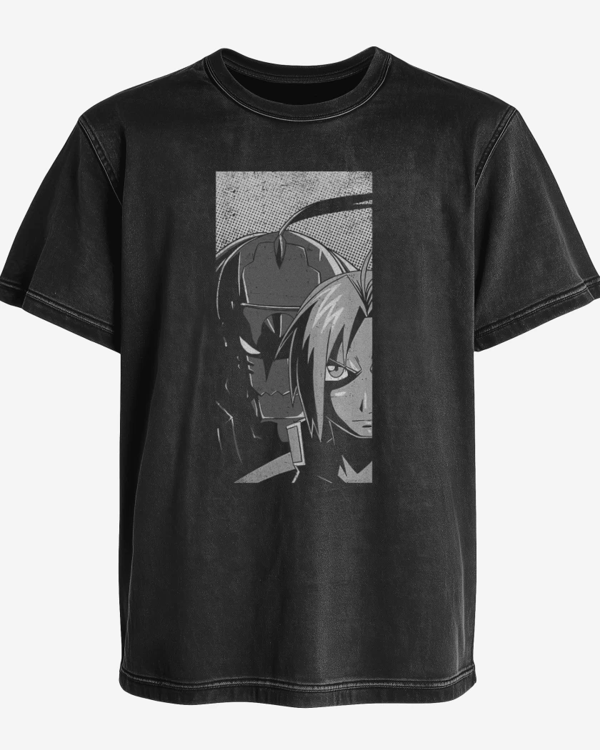 Polera desgastada Negro de Alquimistas