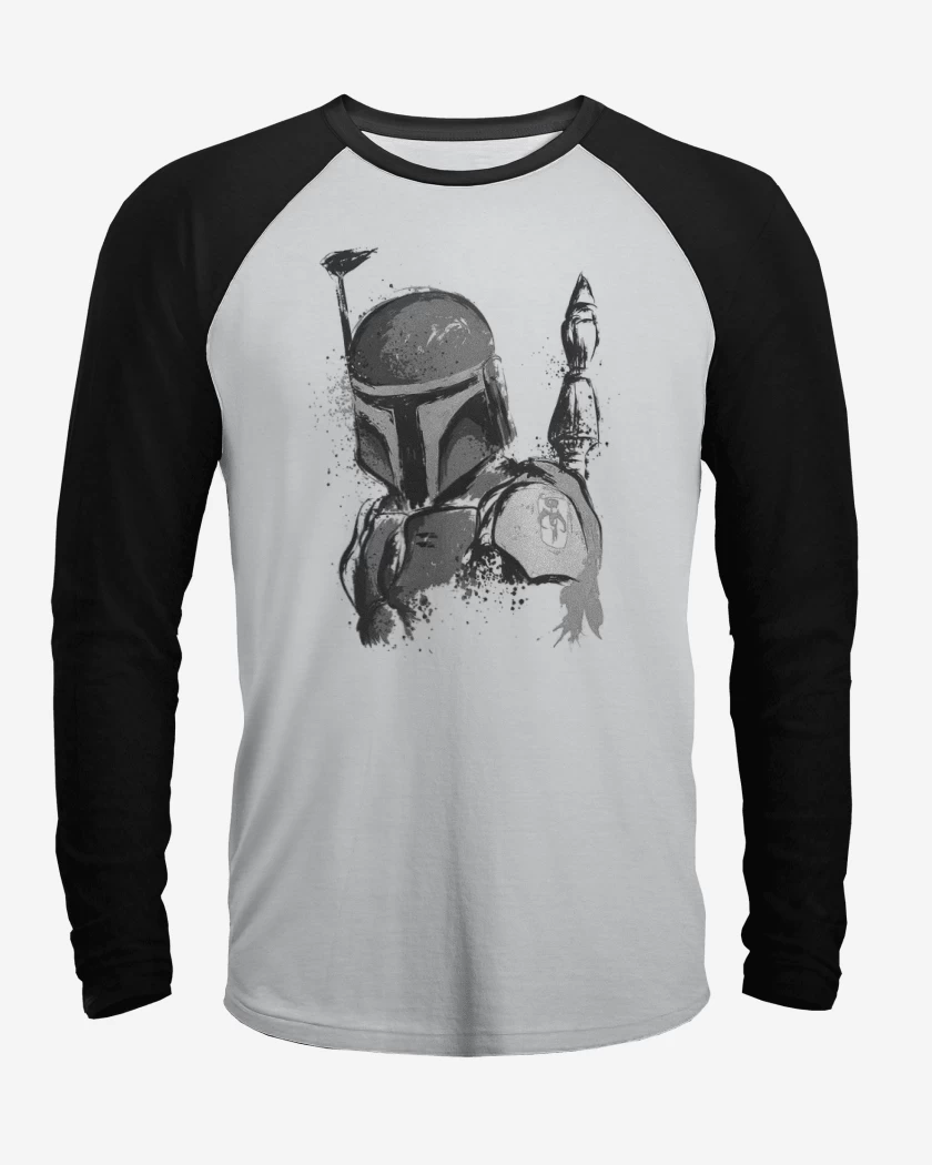Polera Raglan Blanco / Negro de Hunter