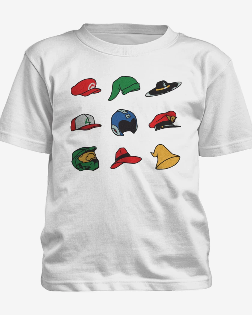 Polera de niño Blanco de Gorros Gamer