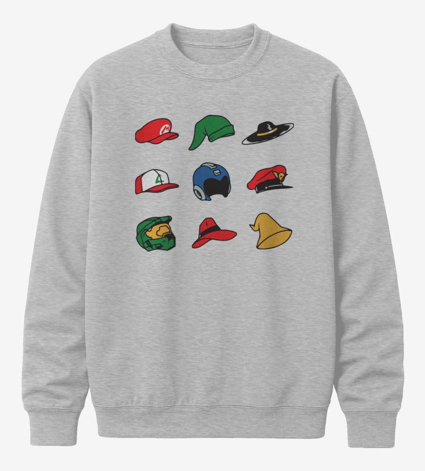 Poleron polo Gris Melange de Gorros Gamer