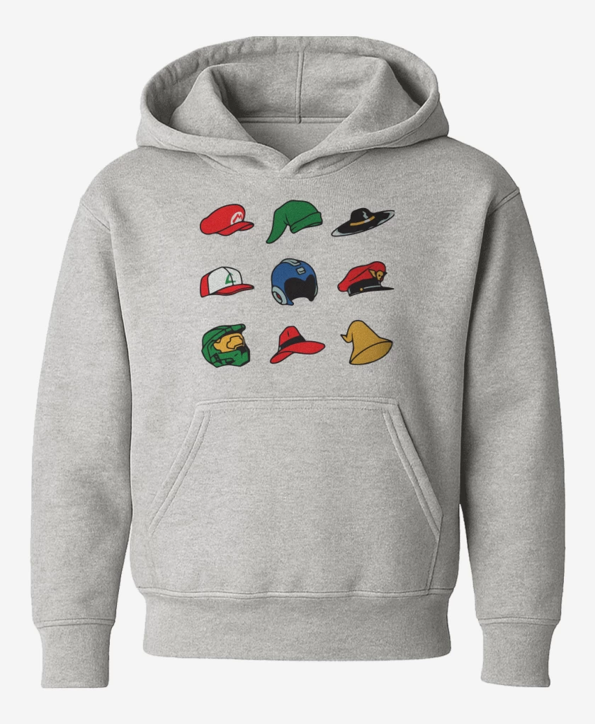 Poleron de niño Gris Melange de Gorros Gamer