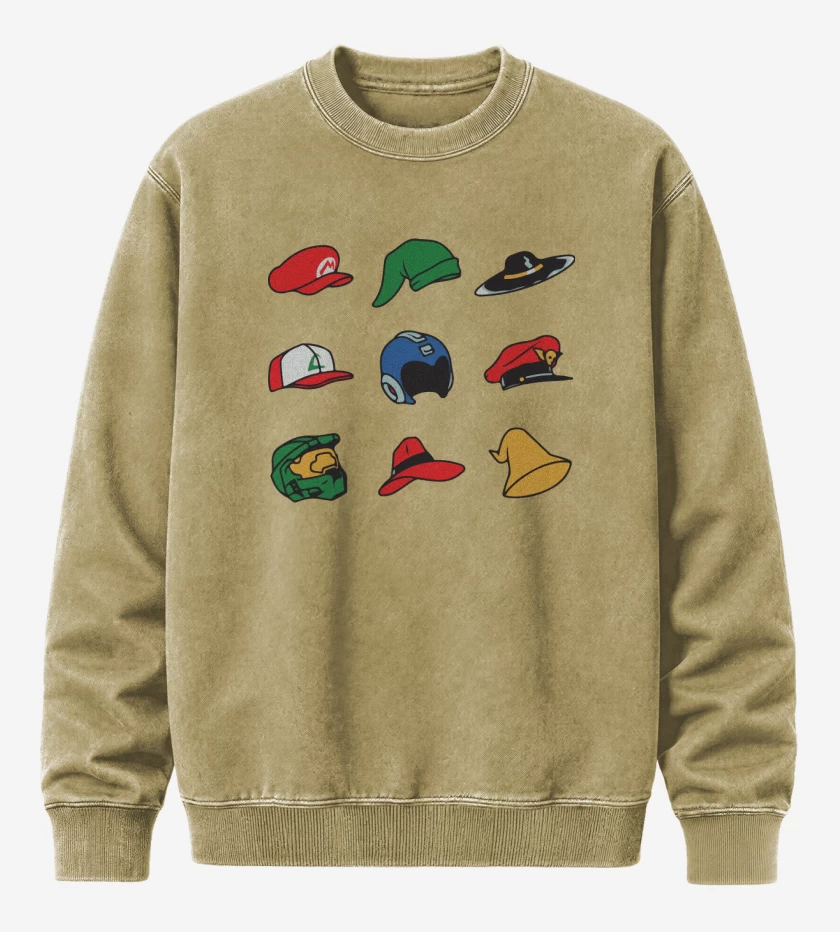 Poleron Polo Acid Wash Beige de Gorros Gamer