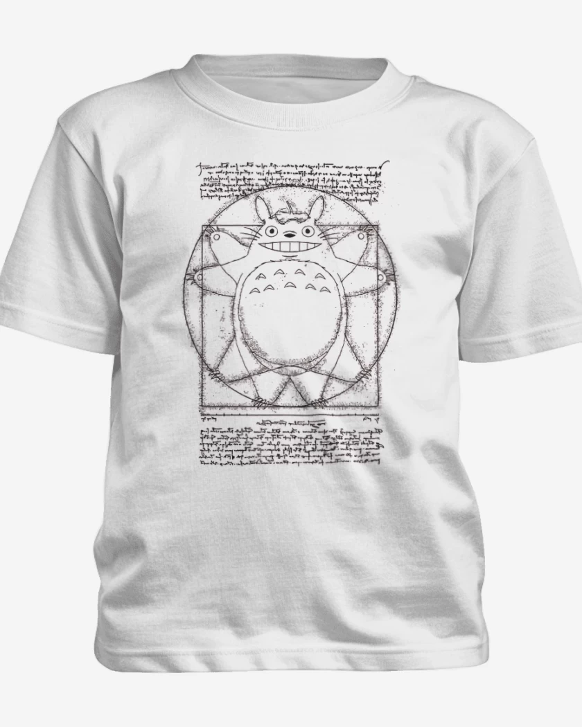 Polera de niño Blanco de Vitruviu totoro