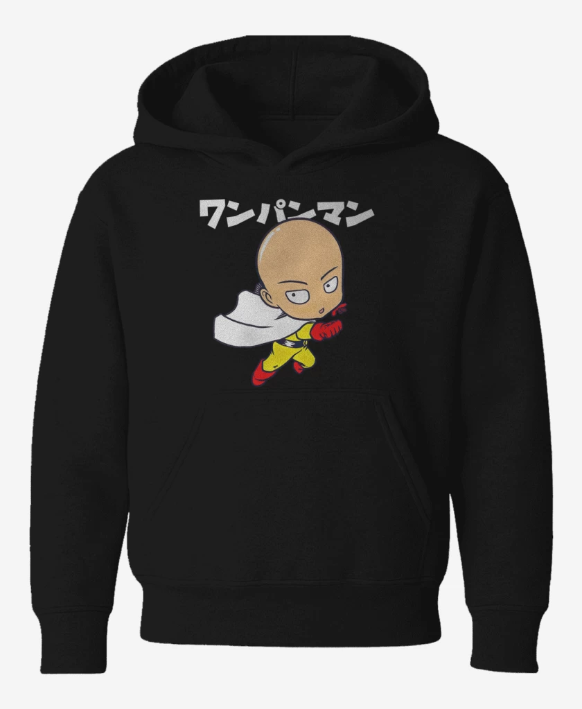 Poleron de niño Negro de Saitamita