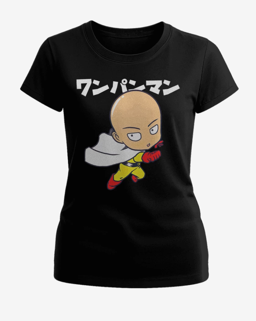 Polera de Mujer Negro de Saitamita