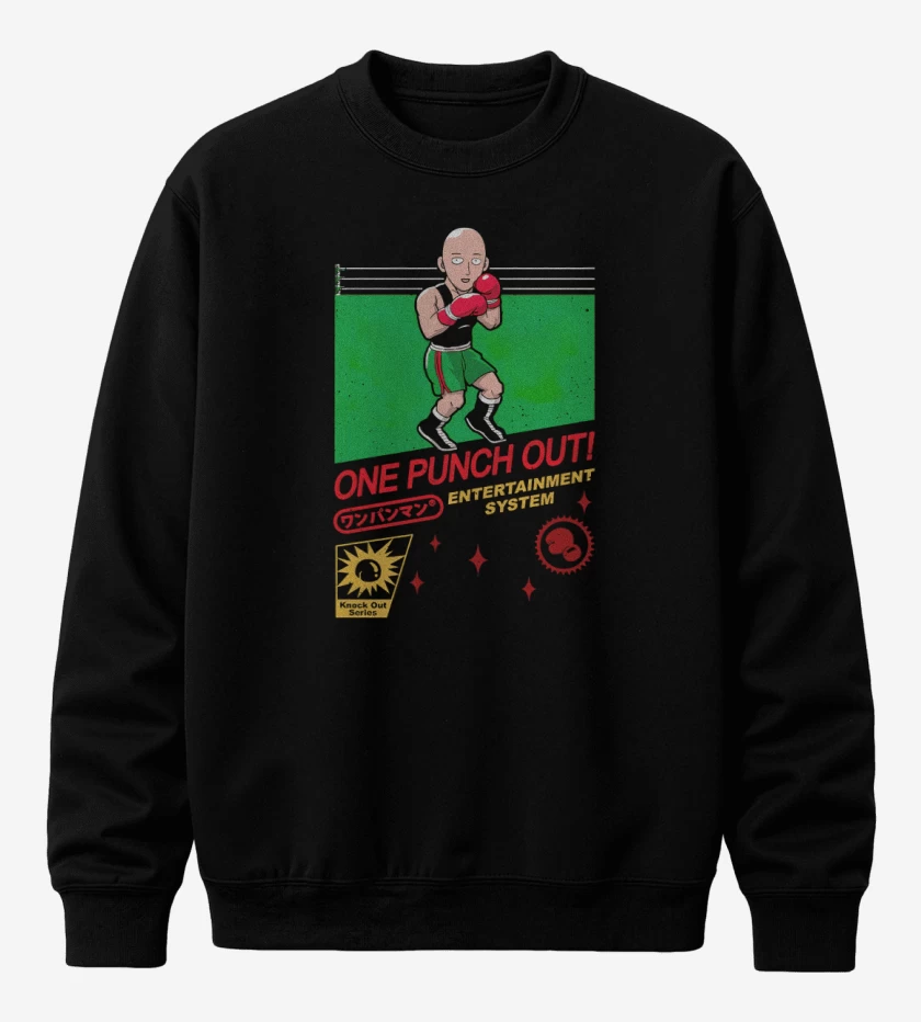 Poleron polo Negro de One punch snes